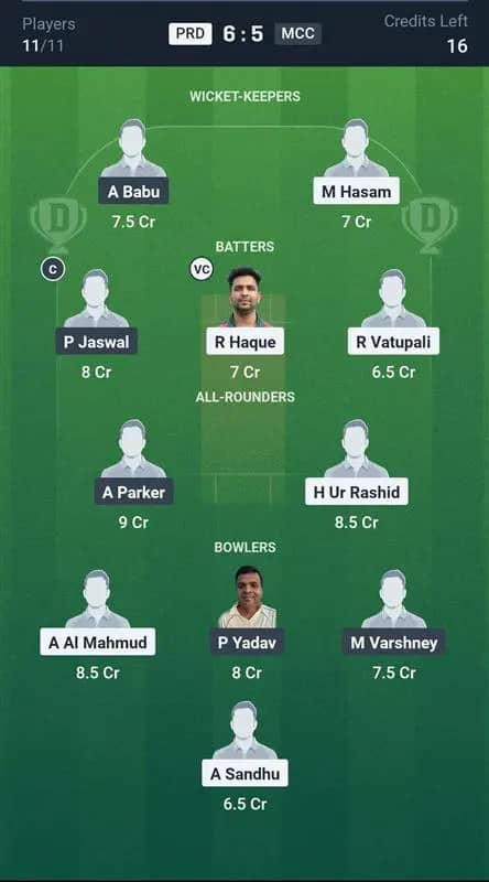 PRD vs MCC Dream11 Prediction: Today’s Match 3 – Fantasy Cricket Tips, Captain Choices, Playing XI & Injury Updates – ECS T10 Czechia Challenger 2025