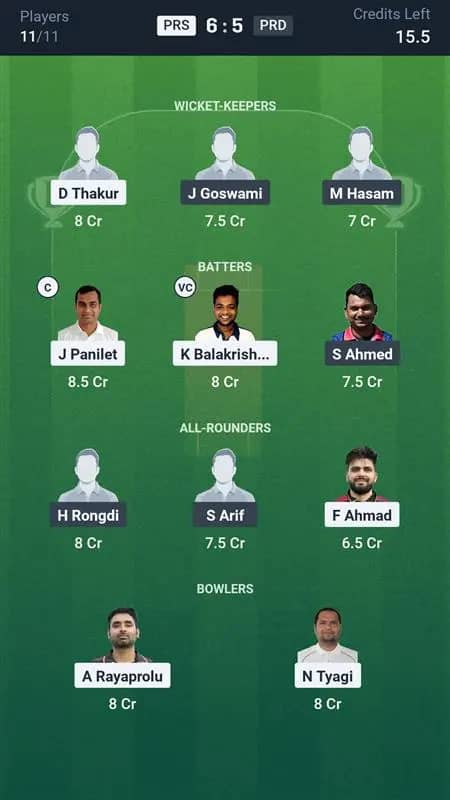 PRS vs PRD Dream11 Prediction: Today’s Match 1 – Fantasy Cricket Tips, Captain Choices, Playing XI & Injury Updates – ECS T10 Czechia Challenger 2025