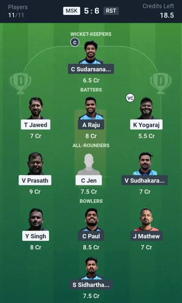 MSK vs RST Dream11 Prediction: Today’s Match 17 – Fantasy Cricket Tips, Captain Choices, Playing XI & Injury Updates – ECS Malta Spring Series 2025